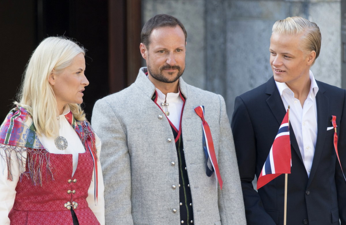 Kronprinzessin Mete-Marit, Kronprinz Haakon und Marius Borg Høiby.