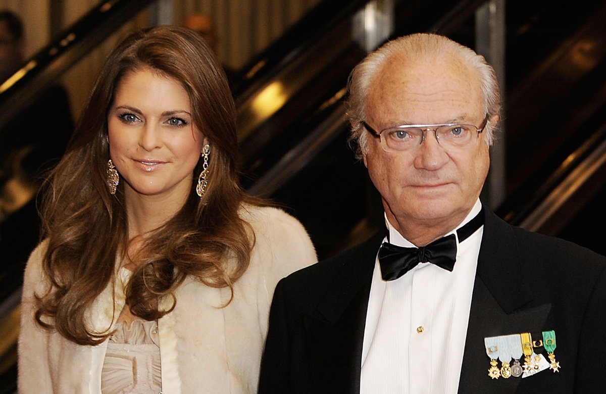 Prinzessin Madeleine und ihr Vater König Carl Gustav von Schweden.