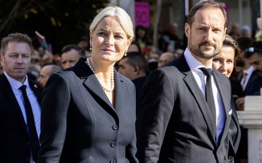 Prinzessin Mette-Marit und Prinz Haakon in Athen, 2023.