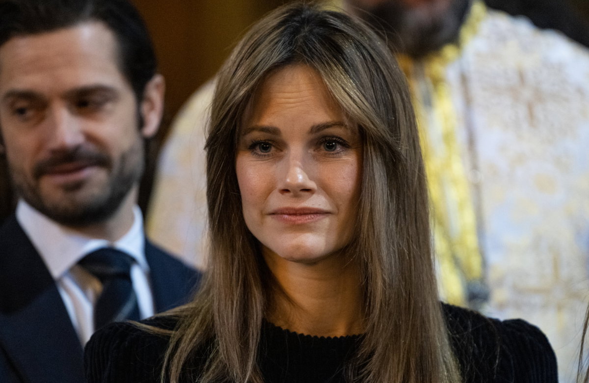 Prinzessin Sofia von Schweden weint beim Gottesdienst.