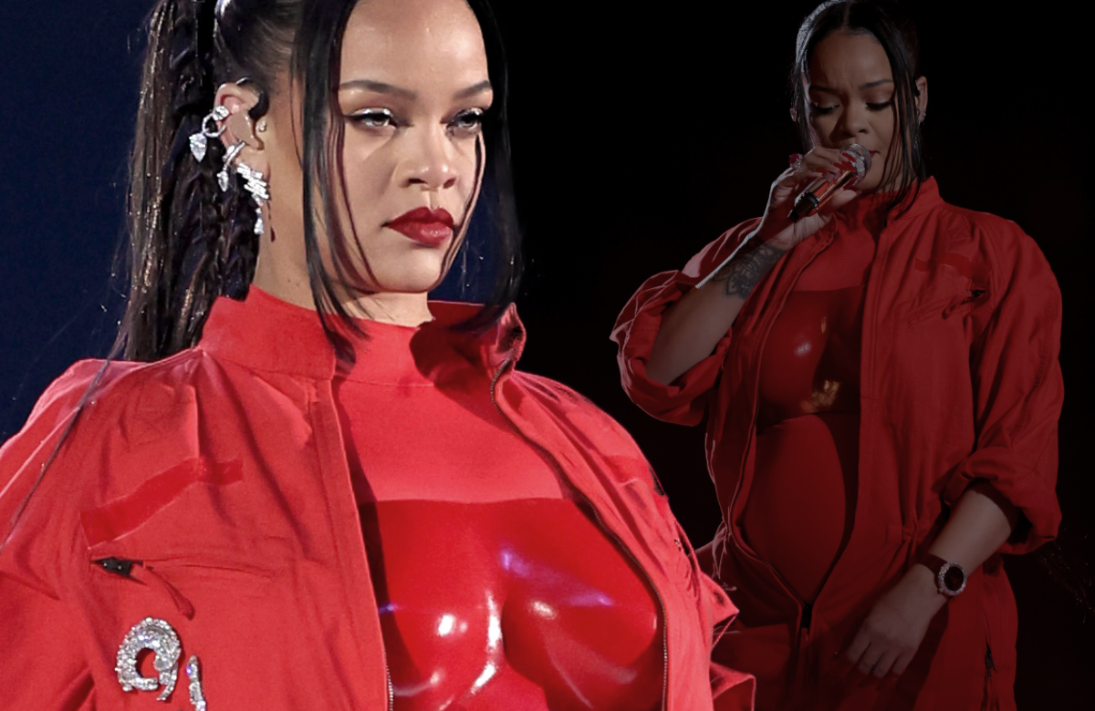 Rihanna ernst beim Super Bowl