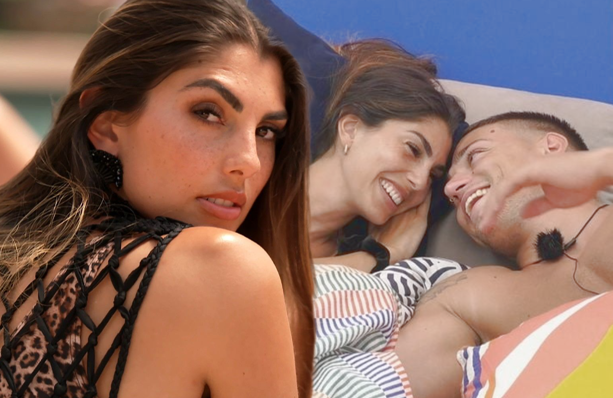 Yeliz Koc schaut über die Schulter und Yelz mit Max bei "Make Love, Fake Love"