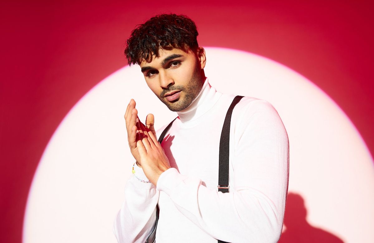 Younes Zarou Let's Dance Promi-Cast 2023 RTL weißes Hemd Hosenträger