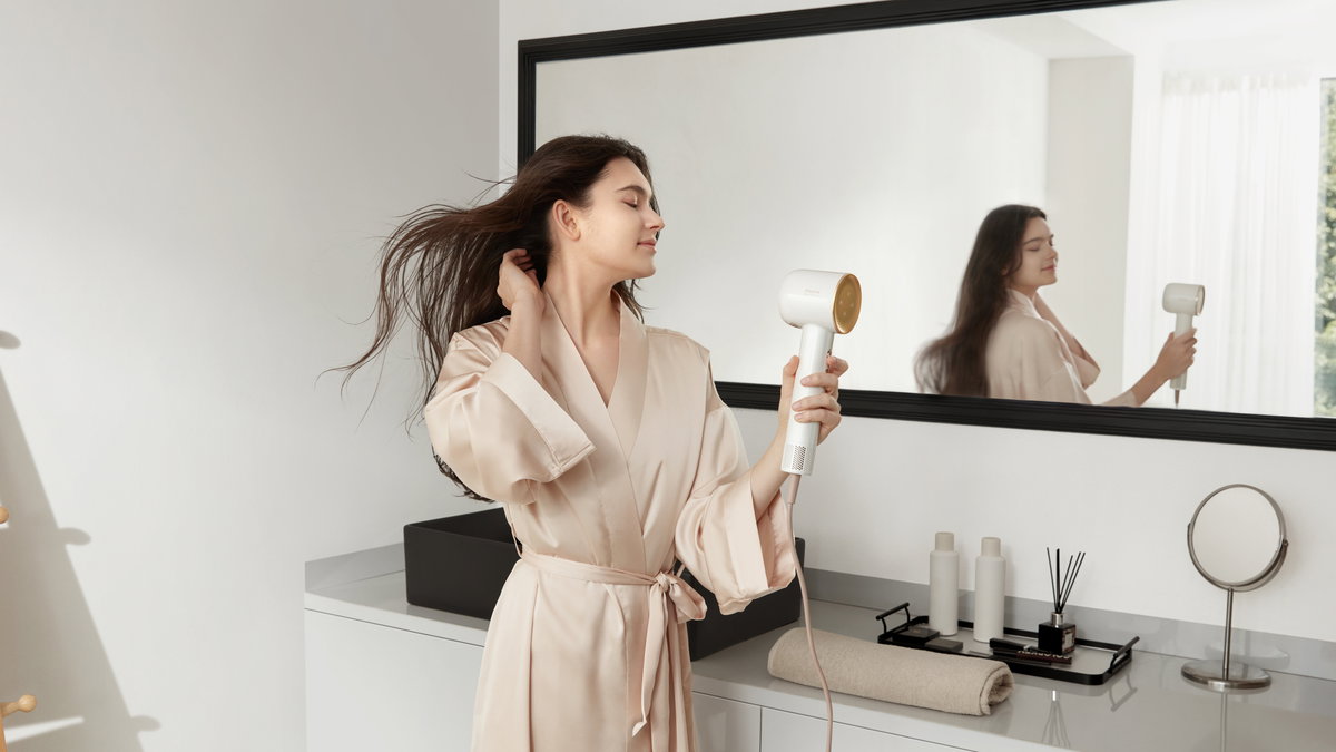 Schonendes Föhnen der Haare mit smarter Technik