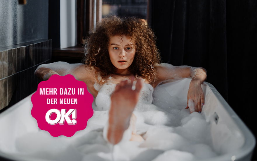 Frau in der Badewanne