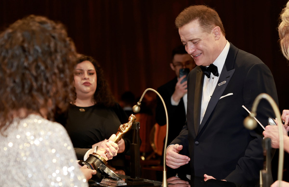 Brendan Fraser bei den Oscar Verleihungen 2023.