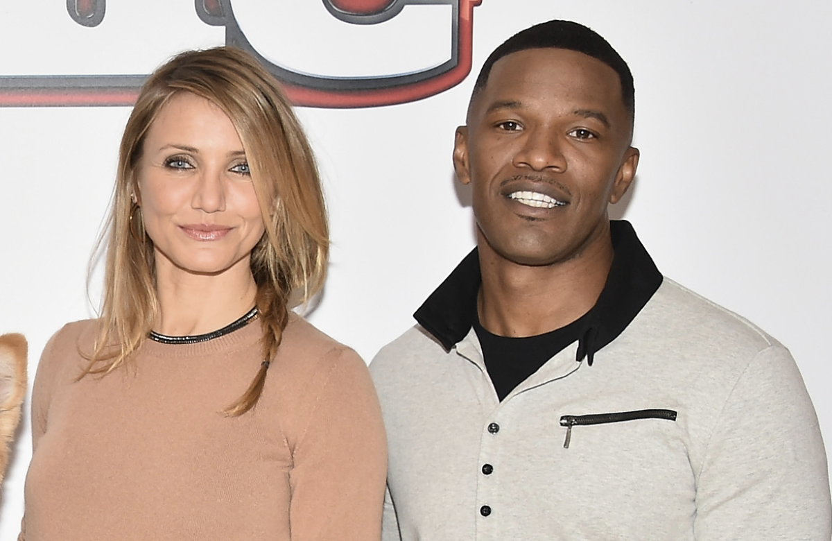 Cameron Diaz und Jamie Foxx posieren.