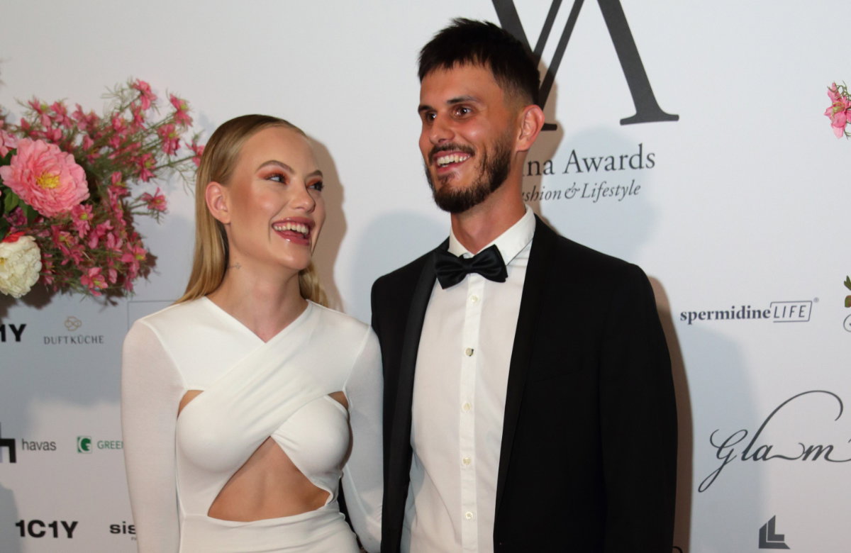 Cheyenne Ochsenknecht und Nino Sifkovits glücklich