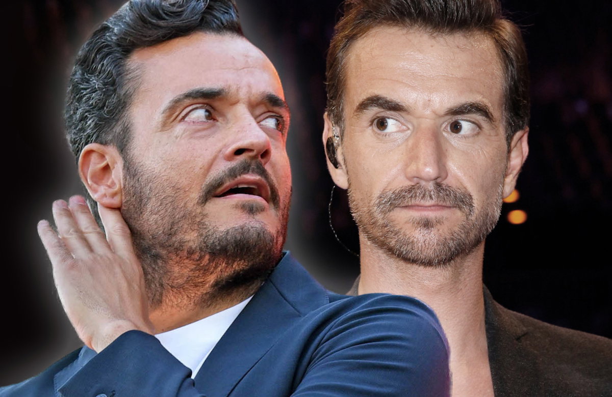 Giovanni Zarrella guckt empört, Florian Silbereisen schaut traurig zur Seite Collage