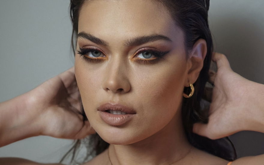 Frau mit Make-up
