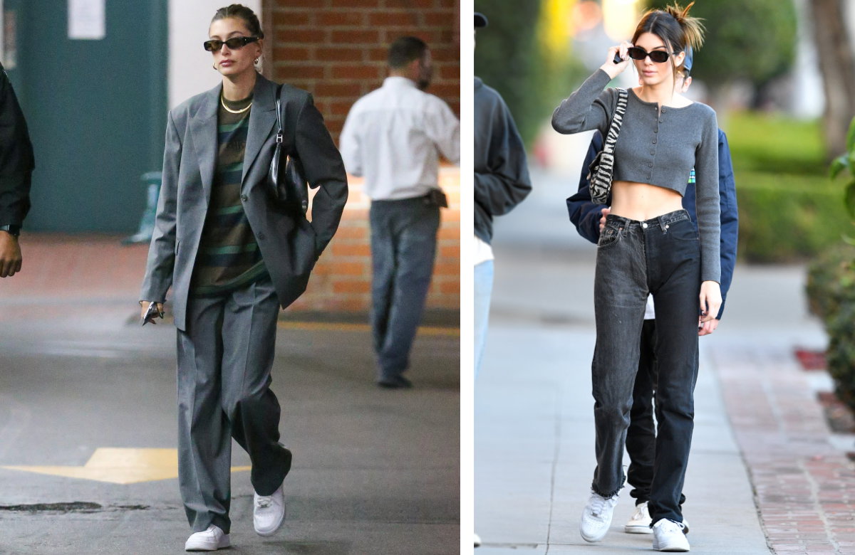 Hailey Bieber und Kendall Jenner in Air Force One
