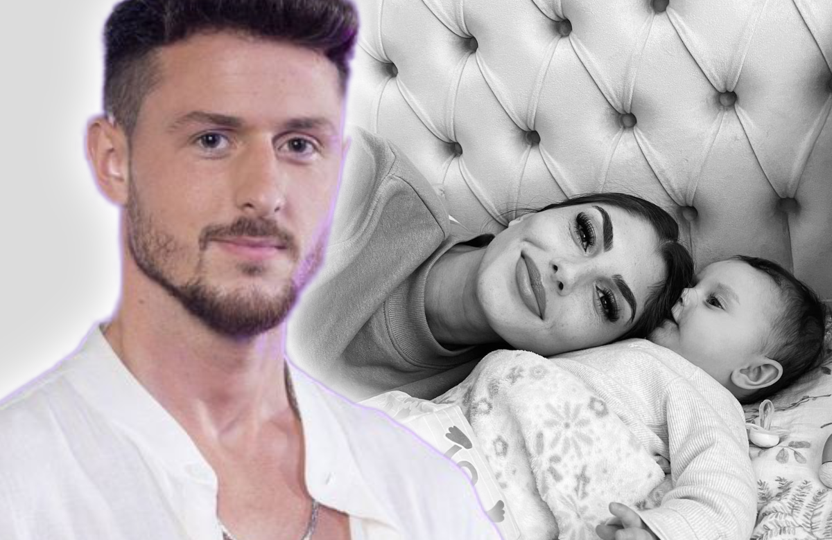 Jannik Kantolis und Yeliz Koc kuschelnd mit Snow