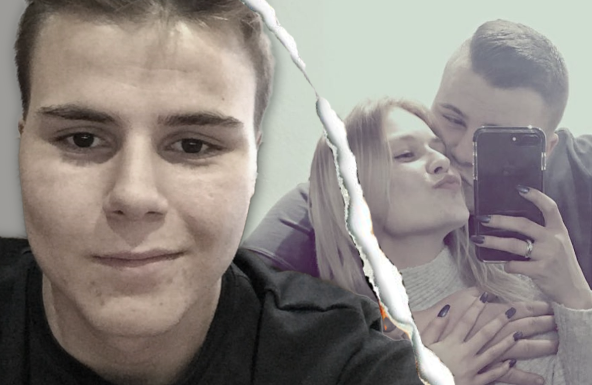 Jeremy Pascal Wollny mit seiner Freundin Celine und ein Trennungsriss