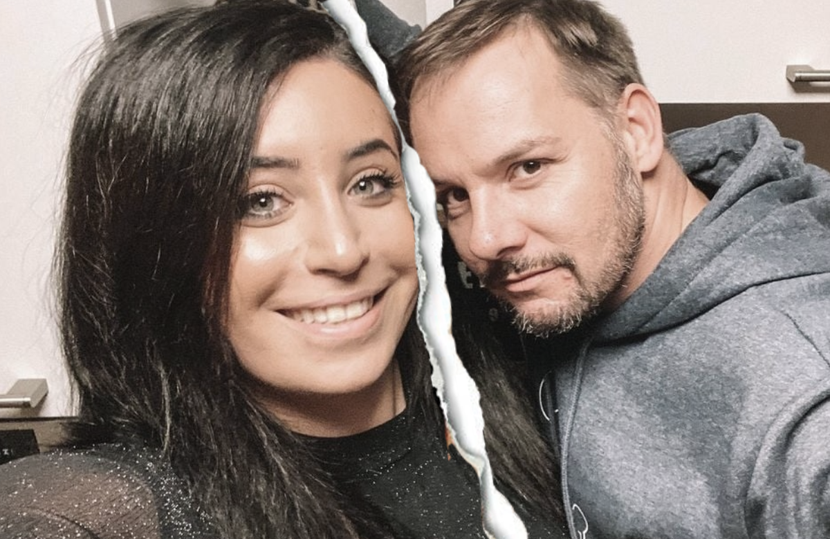 Jolina und Florian Mennen mit einem Riss
