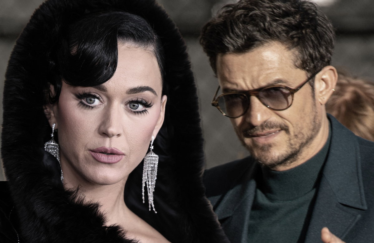 Katy Perry guckt ernst, Orlando Bloom guckt mit Sonnenbrille genervt