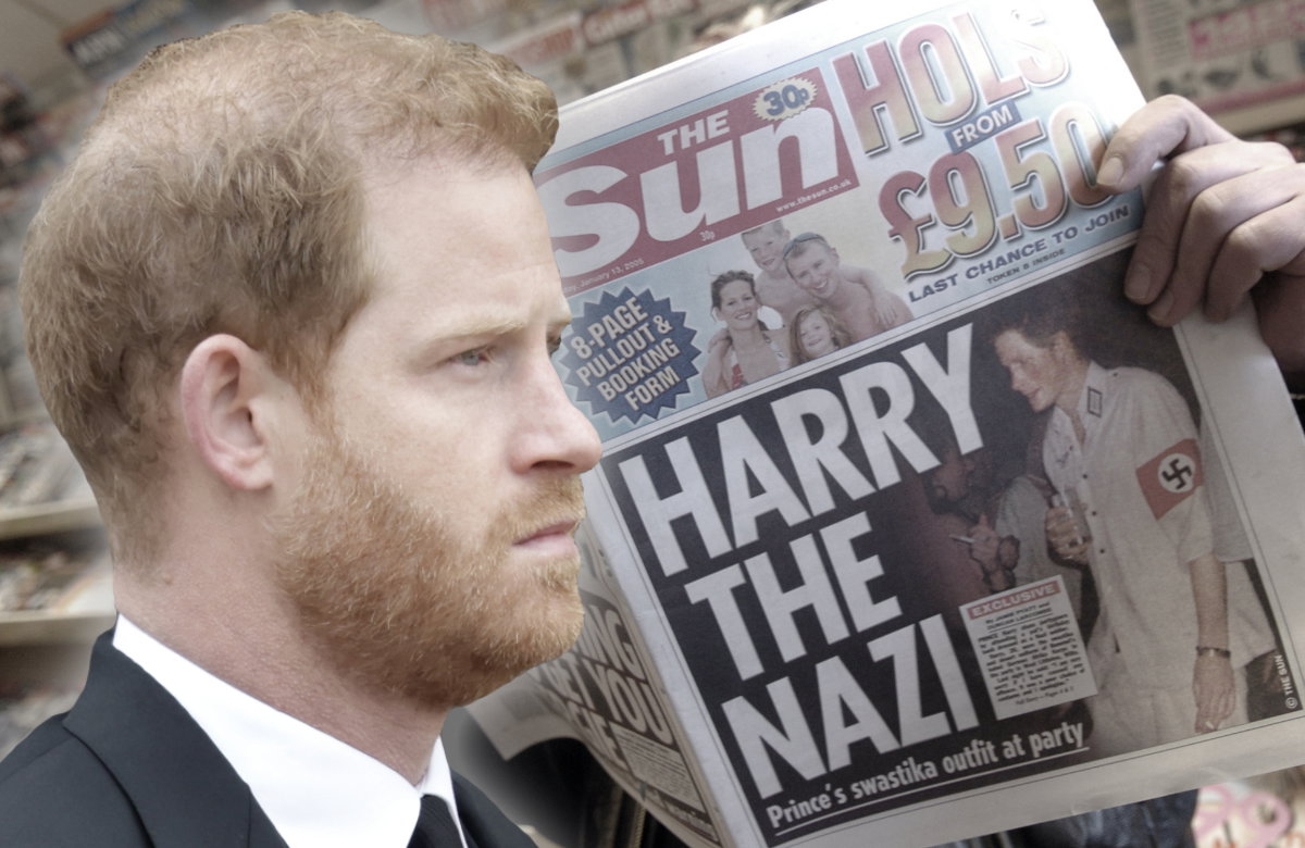 Prinz Harry und sein Nazi-Titelblatt.