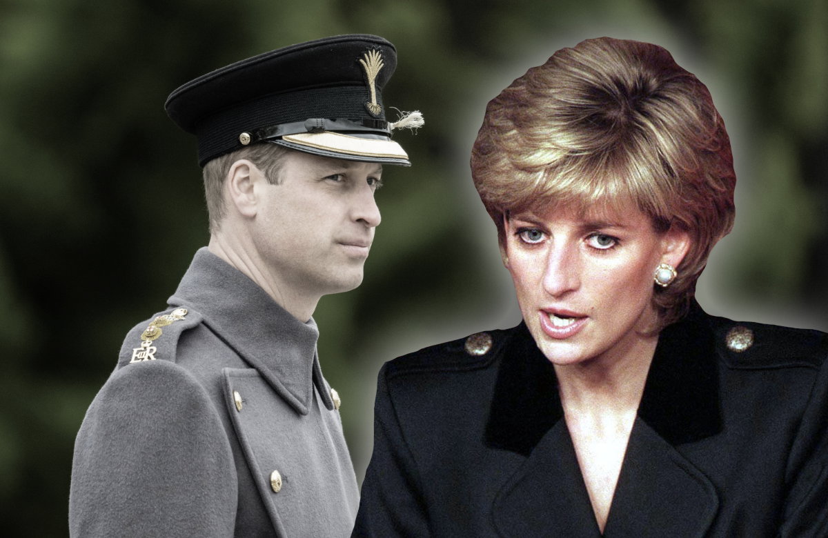 Prinz William und seine Mutter Prinzessin Diana.
