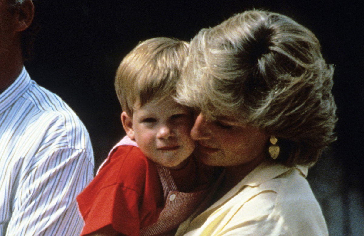 Prinz Harry und seine Mutter Prinzessin Diana.