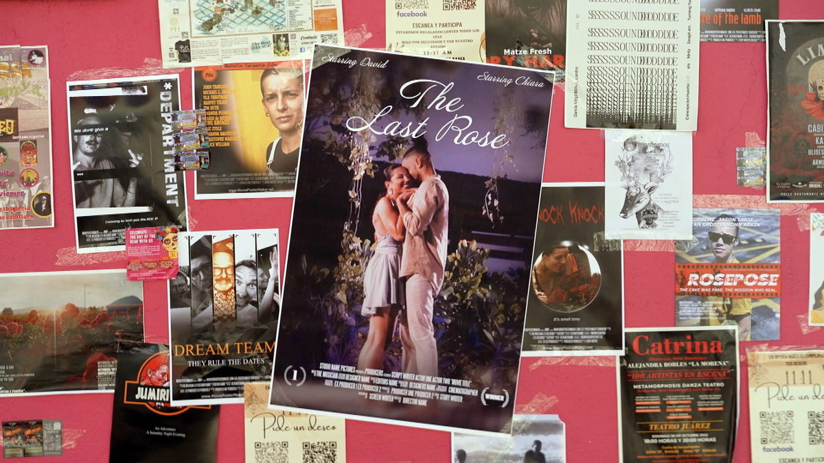"Der Bachelor" 2023 - Folge 8 - "The Last Rose"-Plakat von David und Chiara