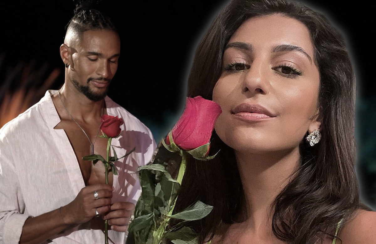 David Jackson und Chiara Dülberg mit einer Rose
