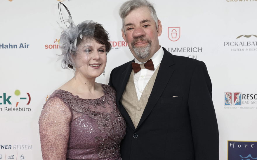 Iris Abel und Uwe Abel auf dem Red Carpet