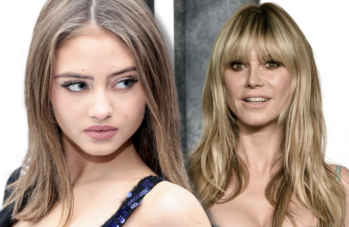 Leni und Heidi Klum gucken ernst