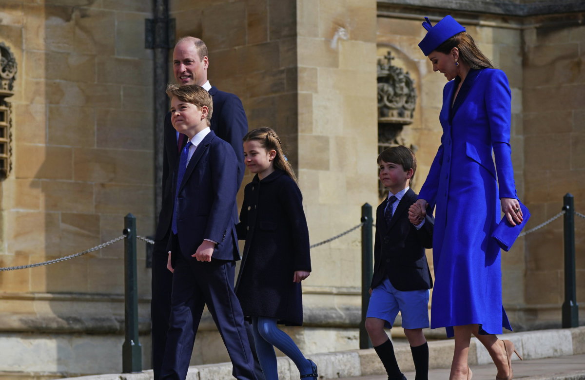 Prinz William und Prinzessin Kate mit ihren Kindern Prinz Georg, Prinzessin Charlotte und Prinz Louis.