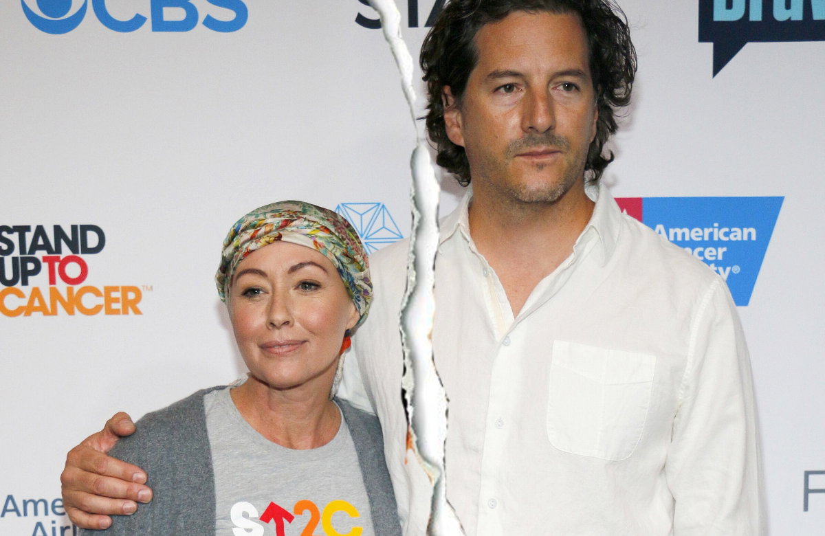 Shannen Doherty und Kurt Iswarienko lächeln
