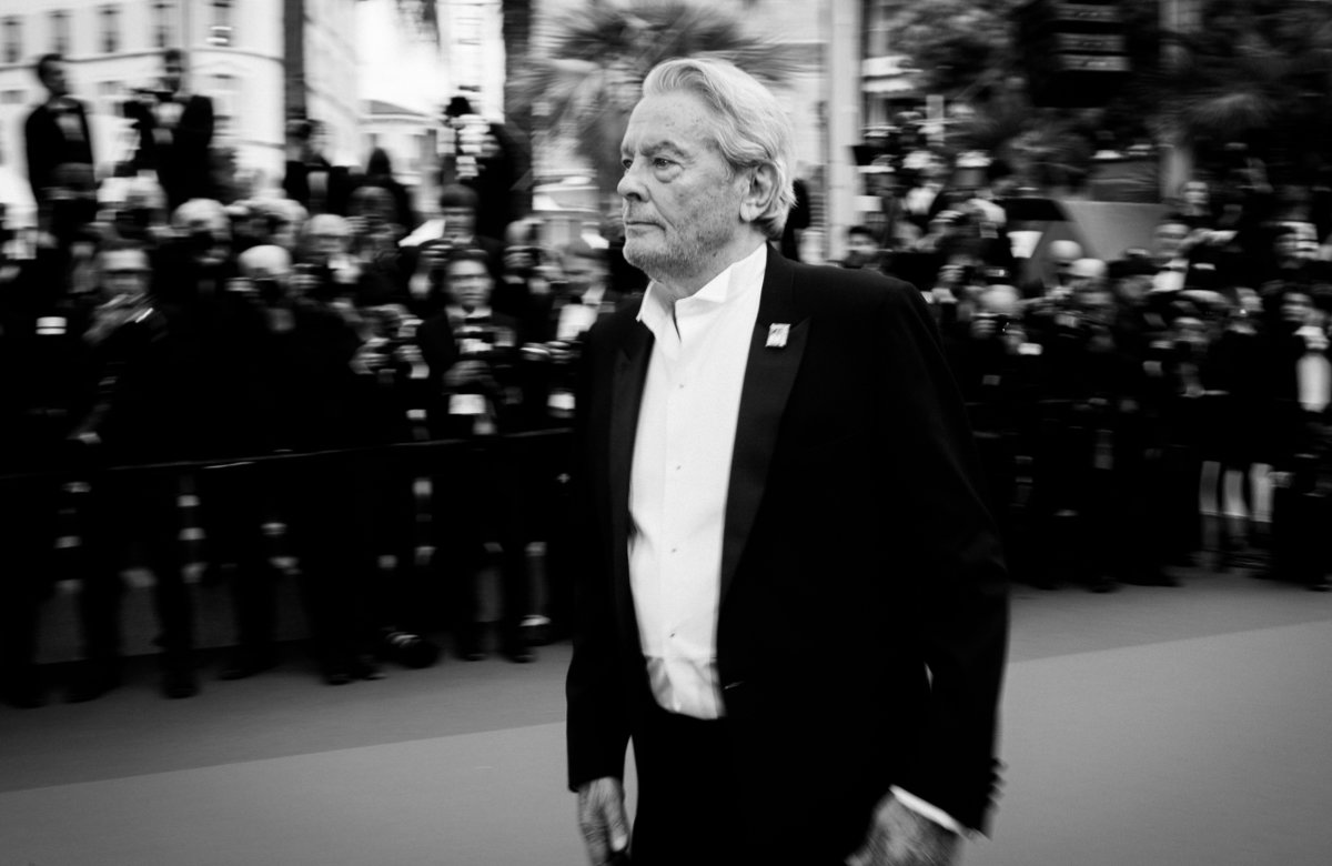 Alain Delon bei dem Filmfestspielen in Cannes