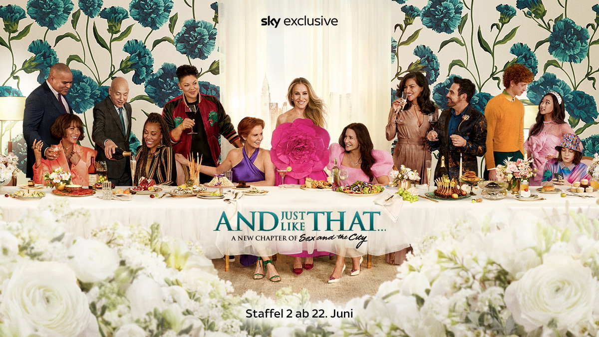 Das Werbeposter zu "And Just Like That ..." Staffel 2 von Sky