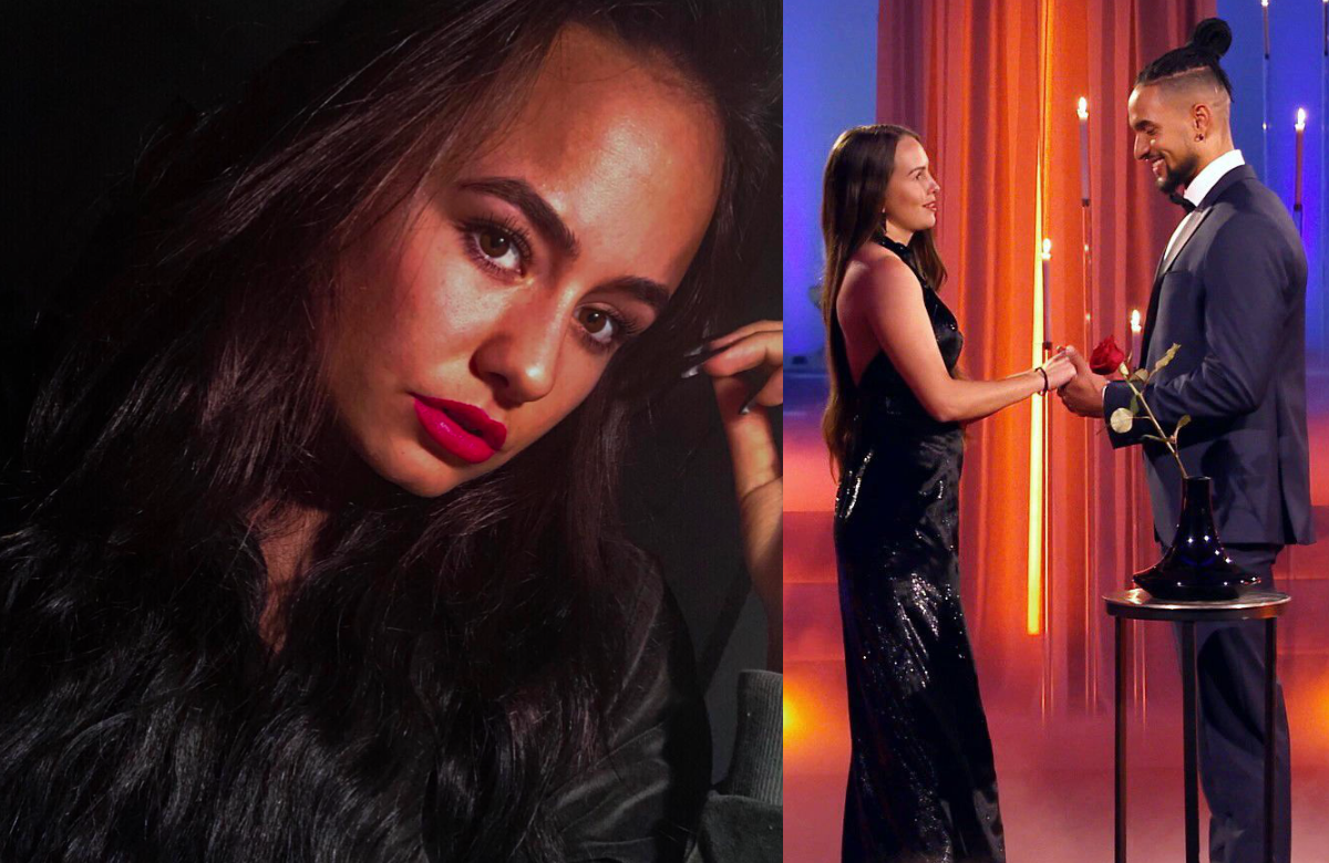 Montage: Angelina Utzeri traurig - im Hintergrund David Jackson und Lisa Mieschke im Finale