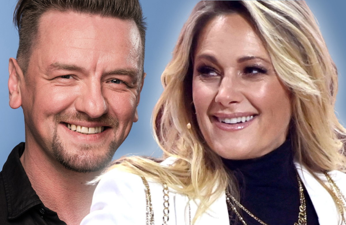 Collage Ben Zucker und Helene Fischer lächeln