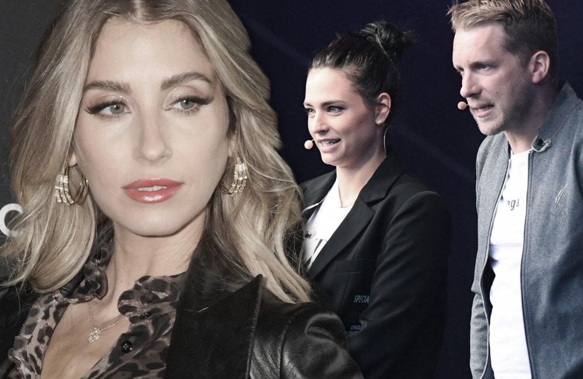 Cathy Hummels, Amira und Oliver Pocher gucken ernst