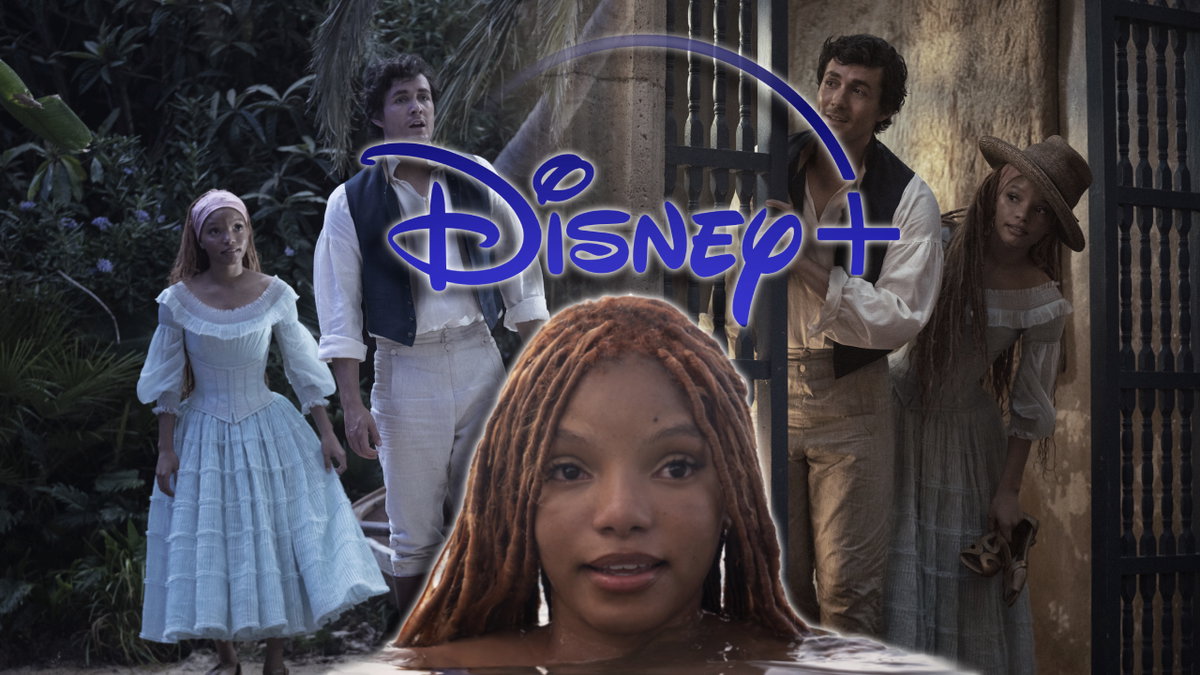 Filmausschnitte aus "Arielle, die Meerjungfrau" mit Disney+-Logo