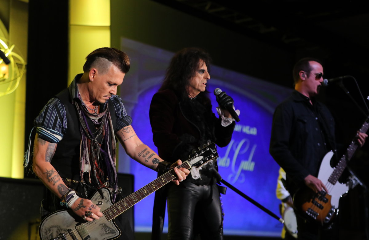 Johnny Depp mit seiner Band Hollywood Vampires