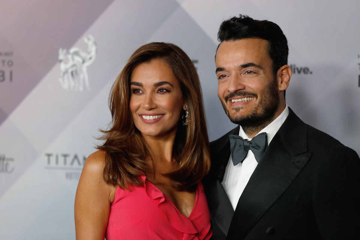 Jana Ina Zarrella und Giovanni Zarrella posieren beim Tribute to Bambi 2021