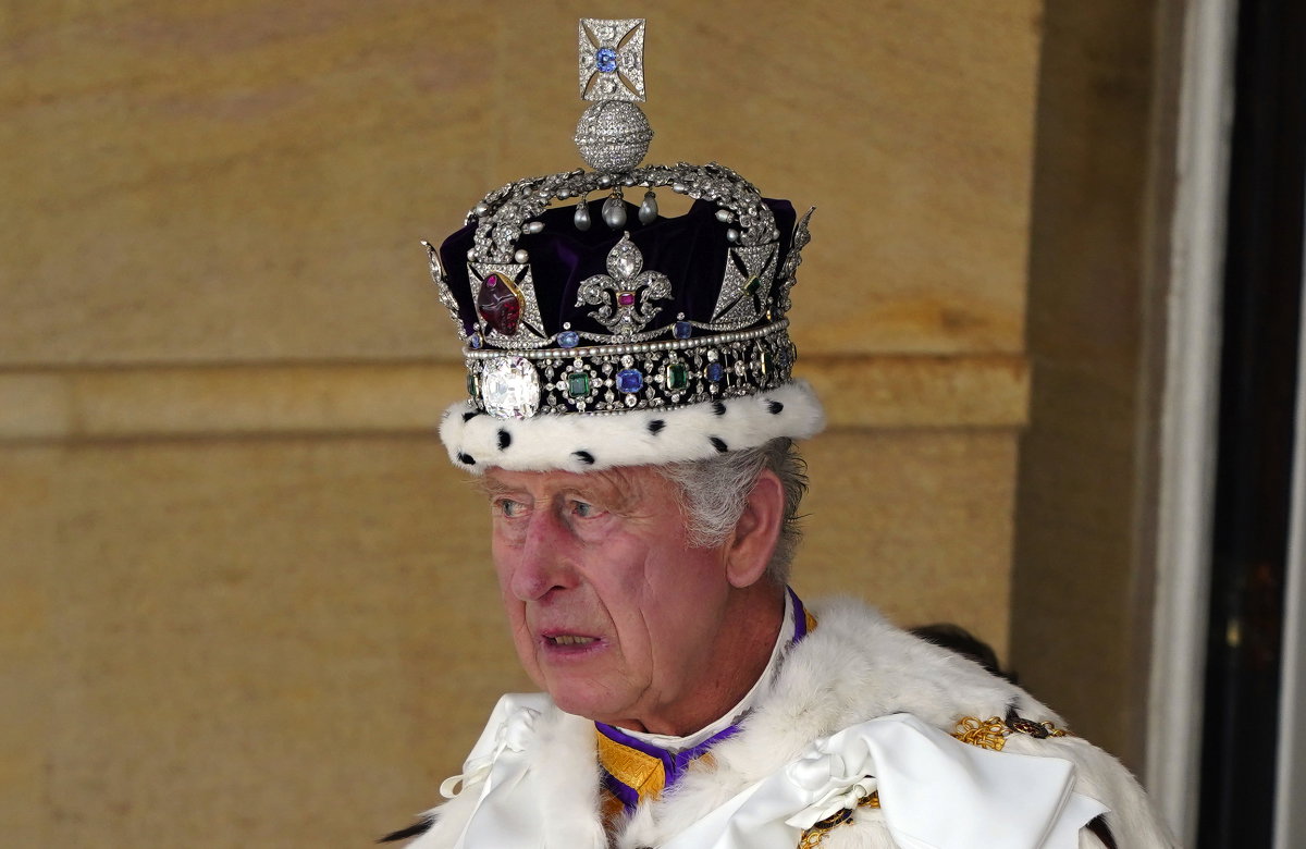 König Charles III. nach der Krönung.