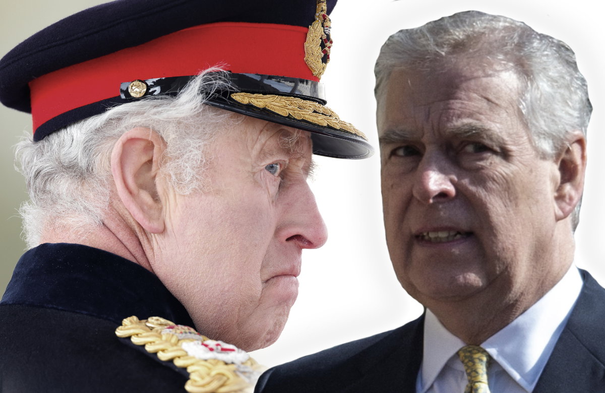 König Charles III. und Prinz Andrew.