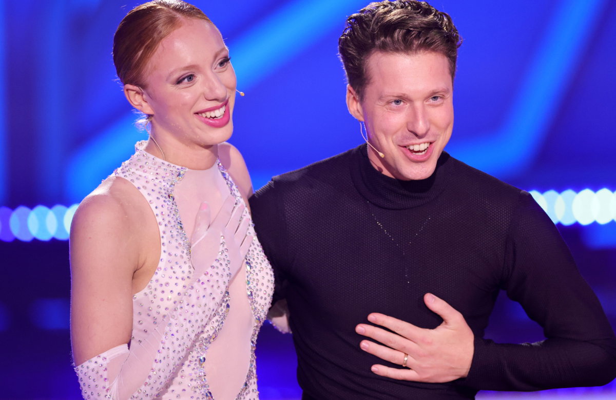 Anna Ermakova und Valentin Lusin freuen sich bei "Let's Dance"