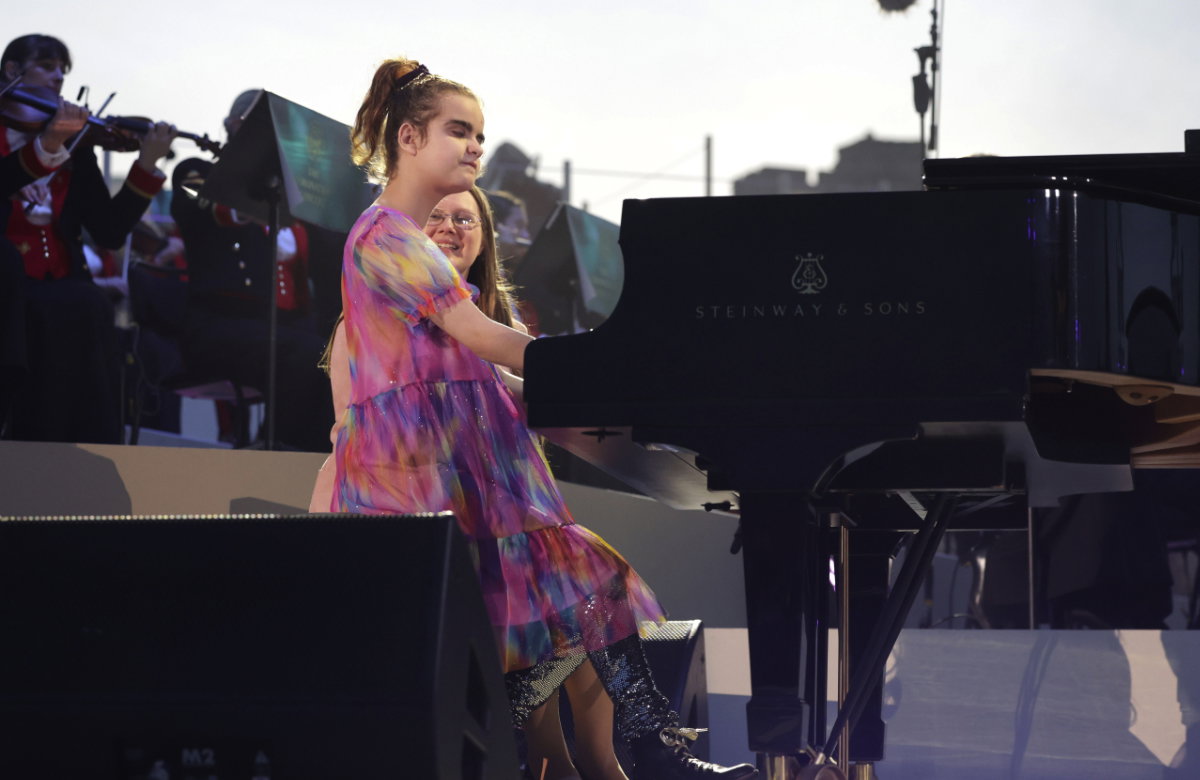 Lucy Illingworth bei dem Konzert am Schloss Windsor.