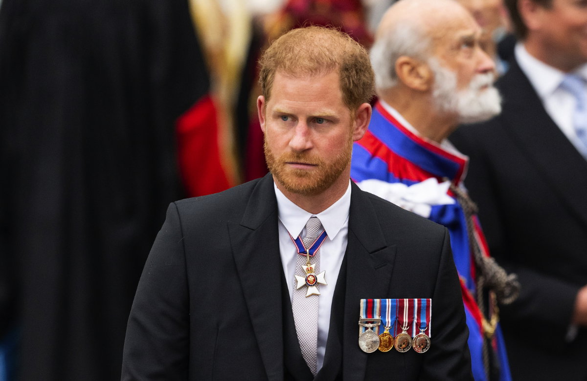 Prinz Harry bei der Krönung.