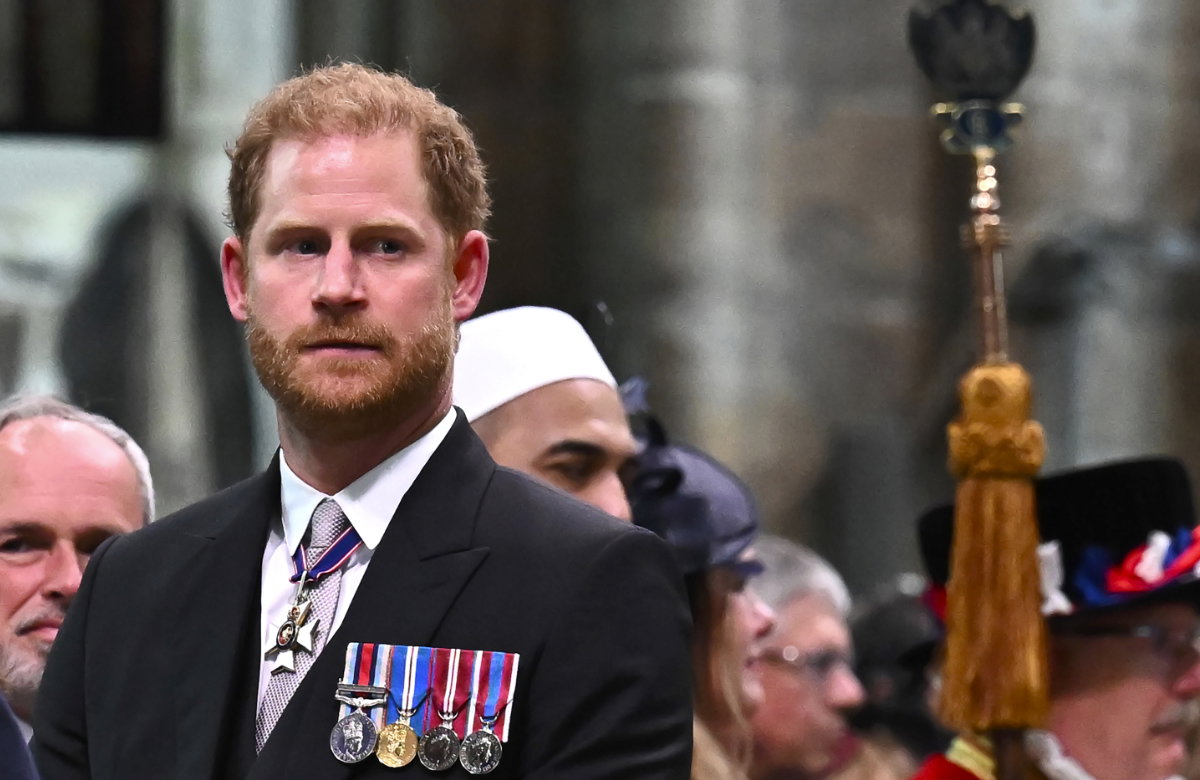 Prinz Harry bei der Krönung von König Charles III.