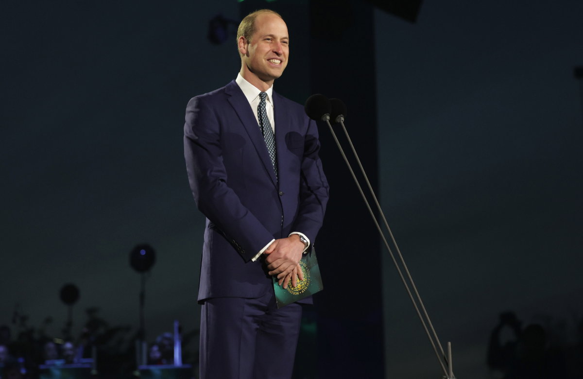 Prinz William bei dem Krönungs-Konzert auf Schloss Windsor.