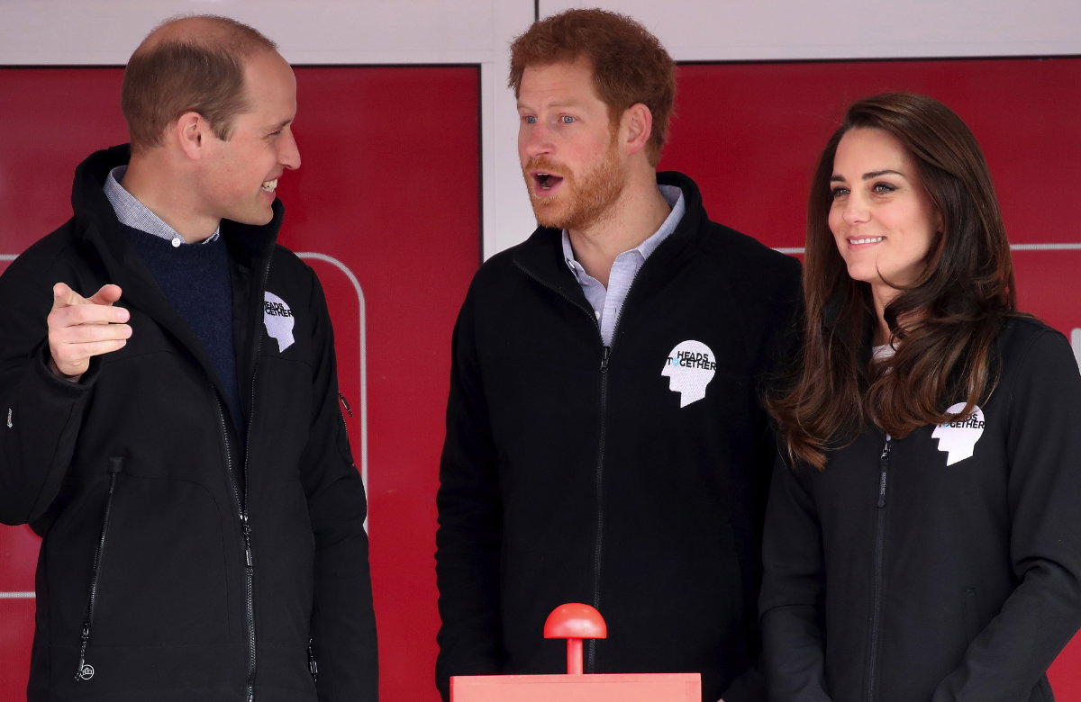 Prinz William, Prinz Harry und Prinzessin Kate, 2017.
