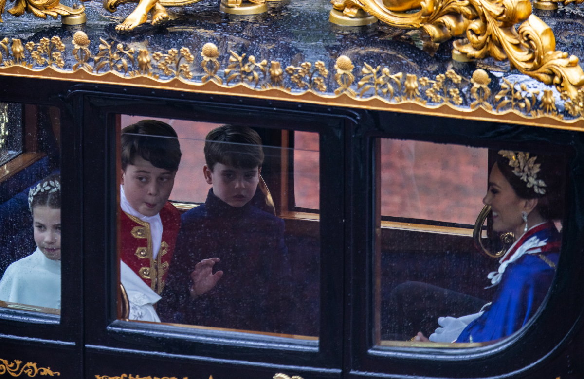 Prinzessin Kate und ihre Kinder Prinzessin Charlotte, Prinz George und Prinz Louis.