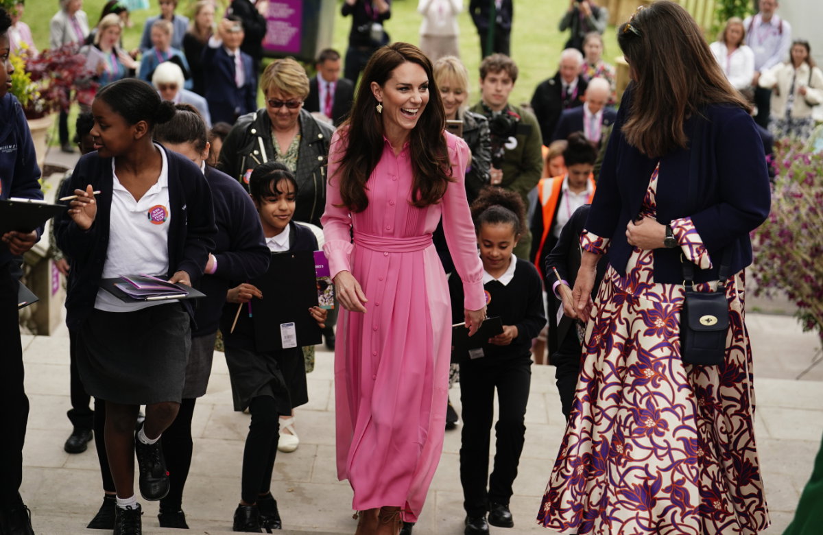 Prinzessin Kate bei einem Garten-Presse-Termin.