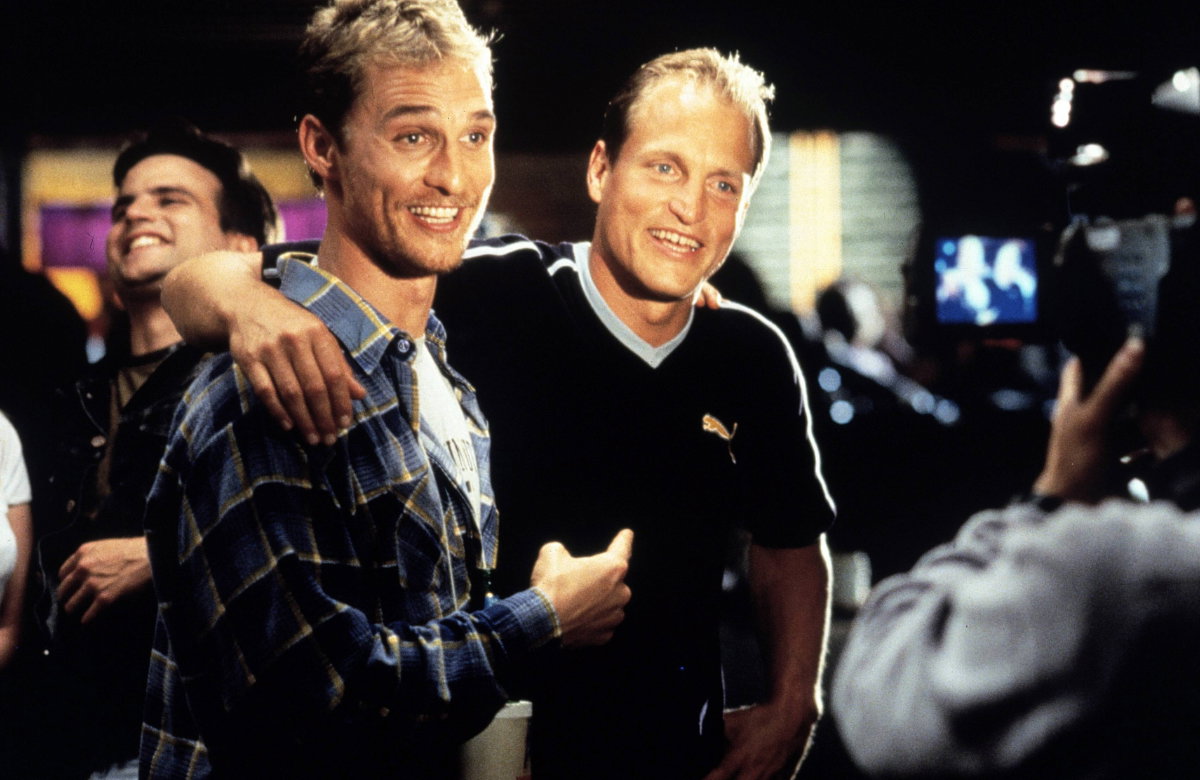 Woody Harrelson und Matthew McConaughey früher lachen