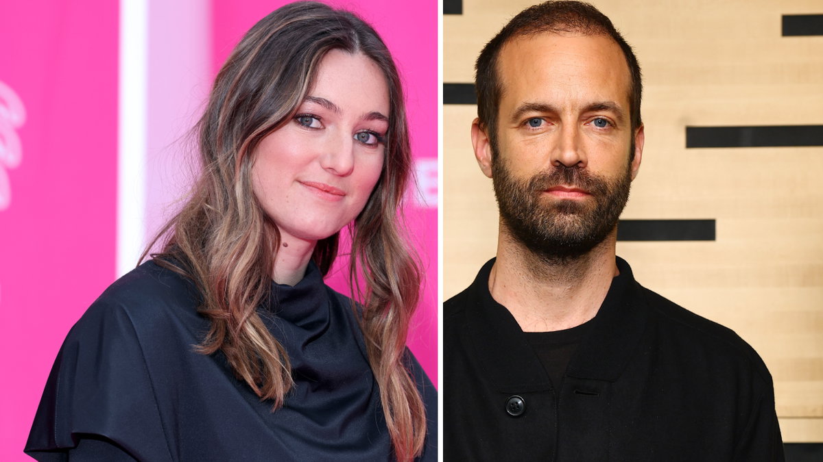 Camille Etienne und Benjamin Millepied stehen nebeneinander