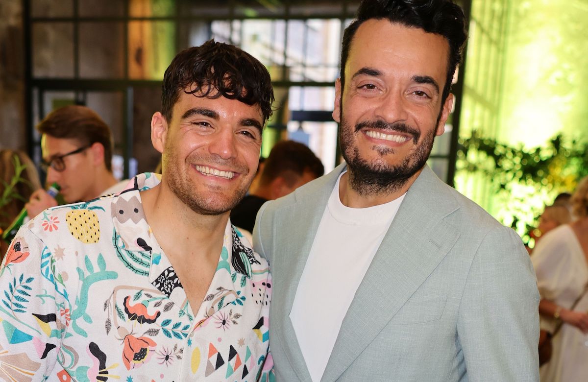 Giovanni Zarrella und Bruder Stefano Zarrella lachen beide