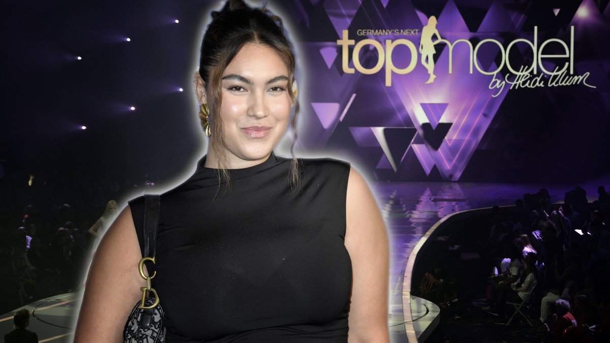 GNTM-Gewinnerin Vivien vor TV-Studio